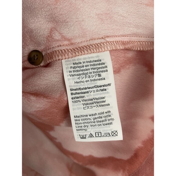 Madewell Tie Dye Ruffle Shoulder Top 100% Viscose - Picture 4 of 5